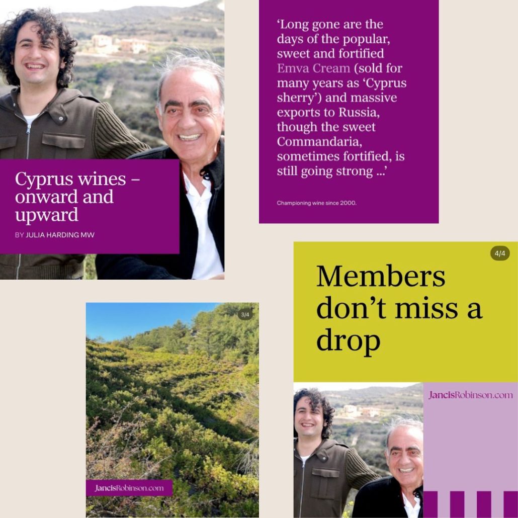 Jancisrobinson.com 'Cyprus, onward and upward'